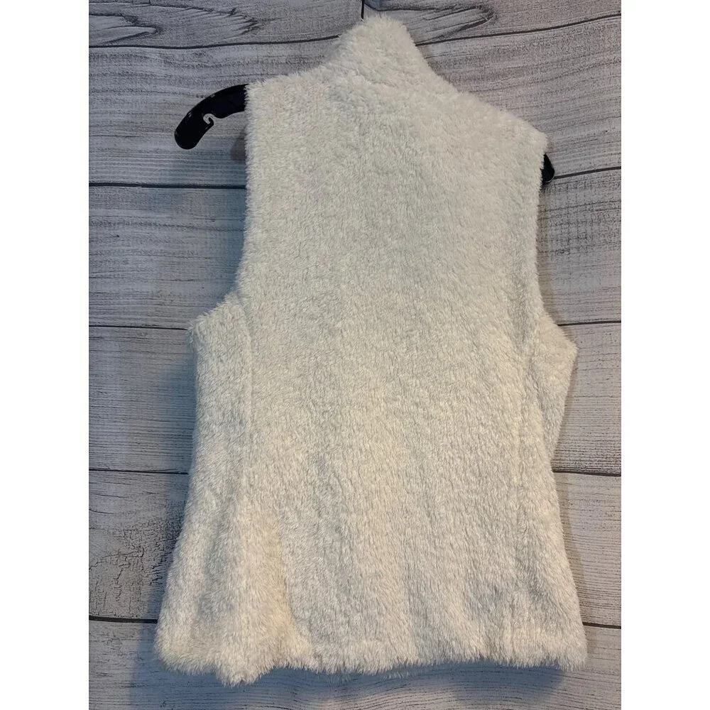Patagonia Los Gatos White Fleece Vest Size L - Picture 3 of 3